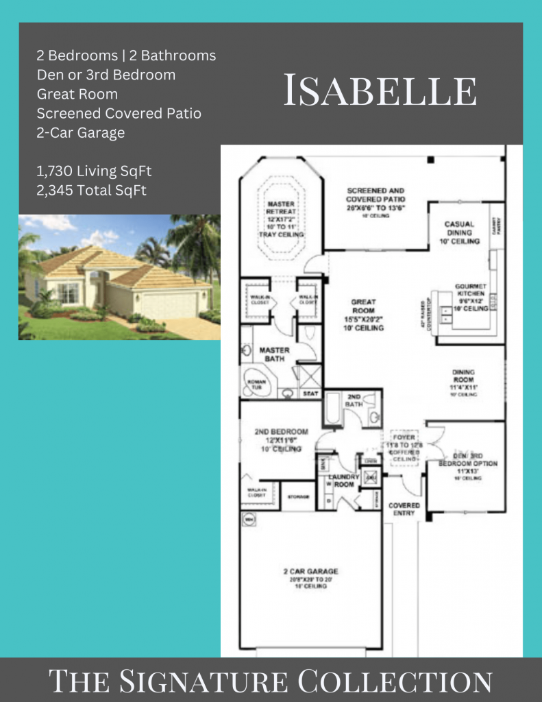 alt= "Isabelle floor plan in Valencia Pointe with 1,730 living square feet."