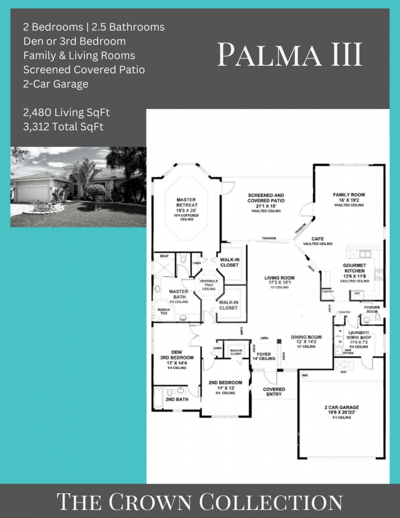 alt= "Palma III floor plan in Valencia Palms with 3,312 total square feet."